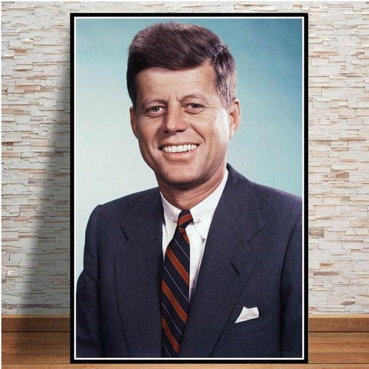 JFK Portrait Poster - Aesthetic Wall Decor