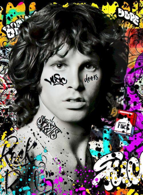 Jim Morrison The Doors Pop Art Poster - Aesthetic Wall Decor