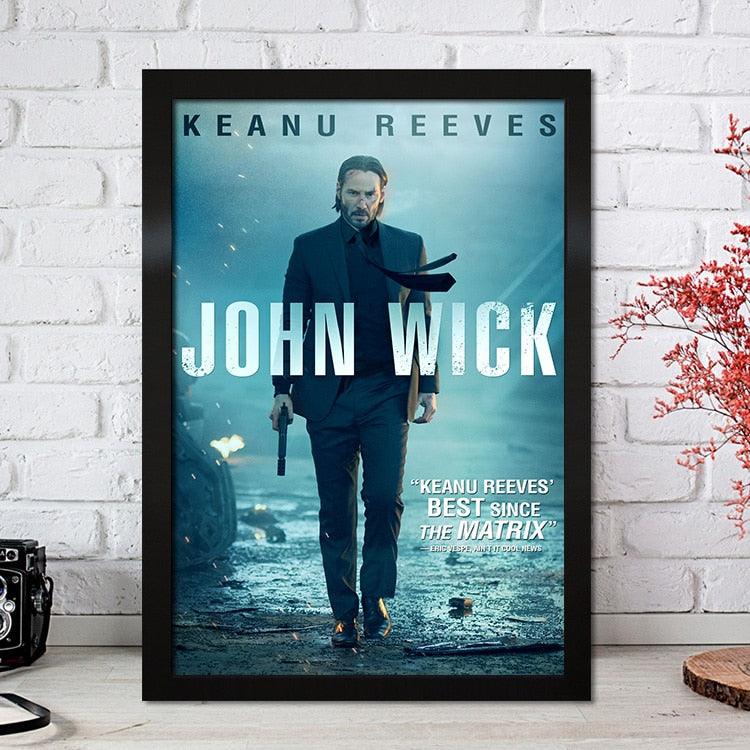 John Wick Movie Wall Art Poster - Aesthetic Wall Decor