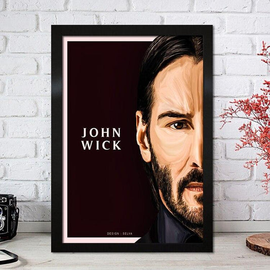 John Wick Painting Movie Poster - Aesthetic Wall Decor