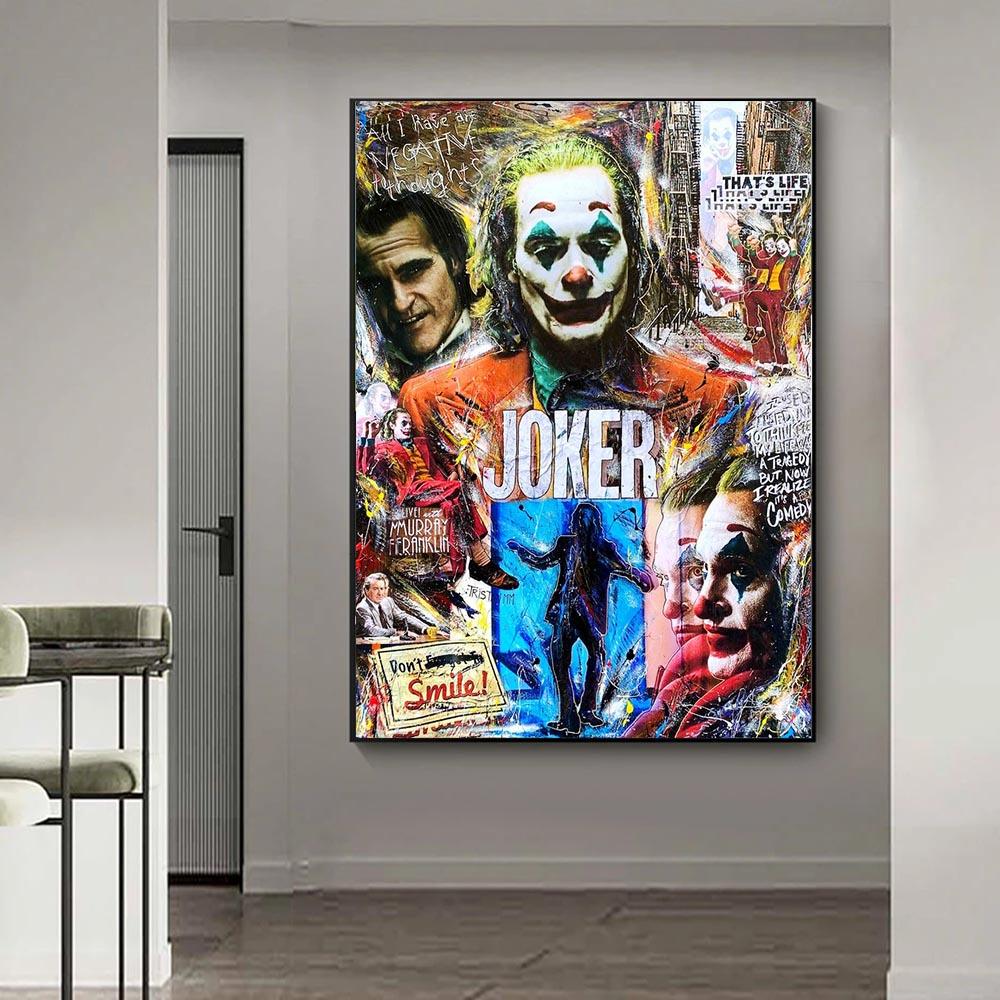 Joker Joaquin Phoenix Pop Art Movie Poster - Aesthetic Wall Decor