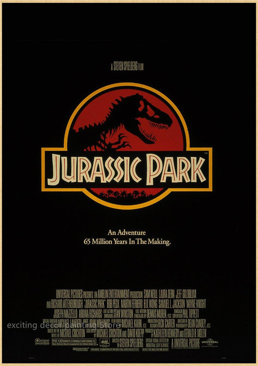 Jurassic Park Classic Movie Poster - Aesthetic Wall Decor