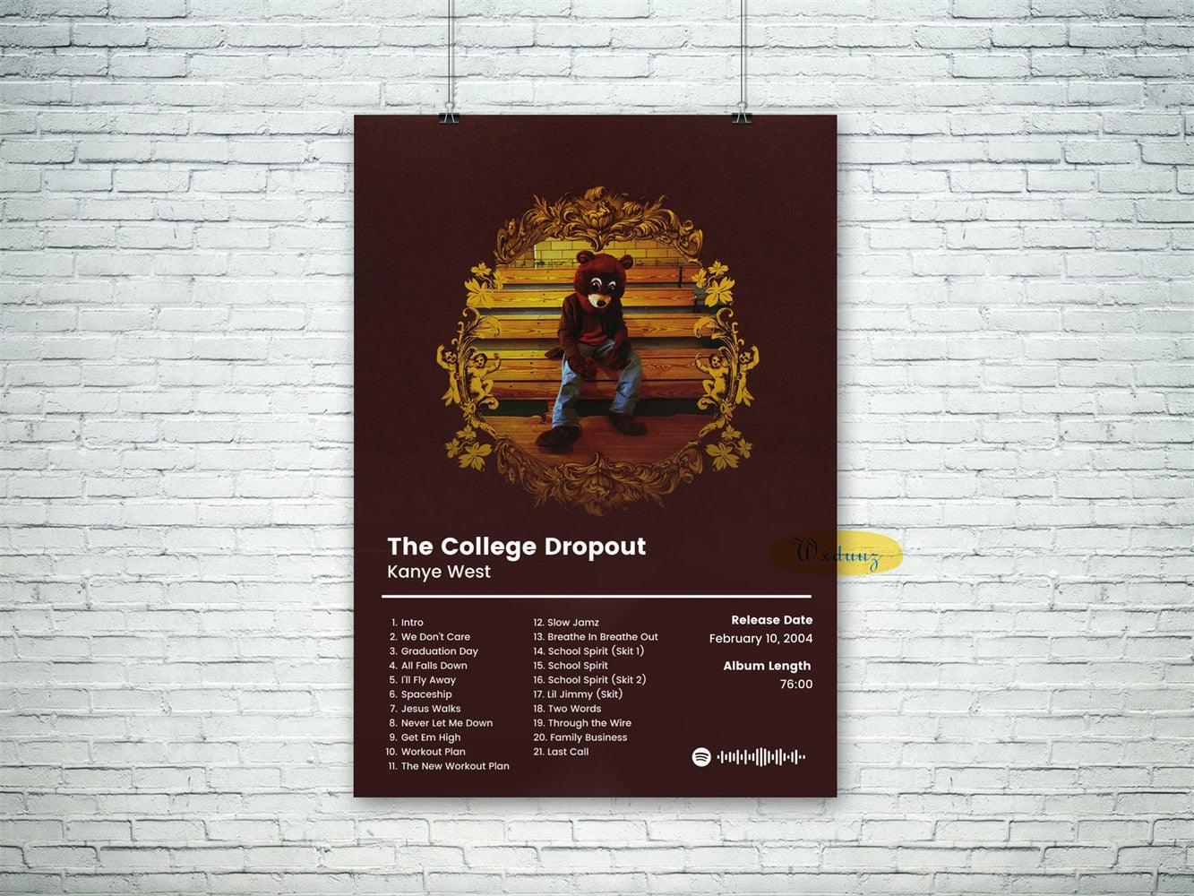 Kanye West The College Dropout Album Cover Poster - Aesthetic Wall Decor