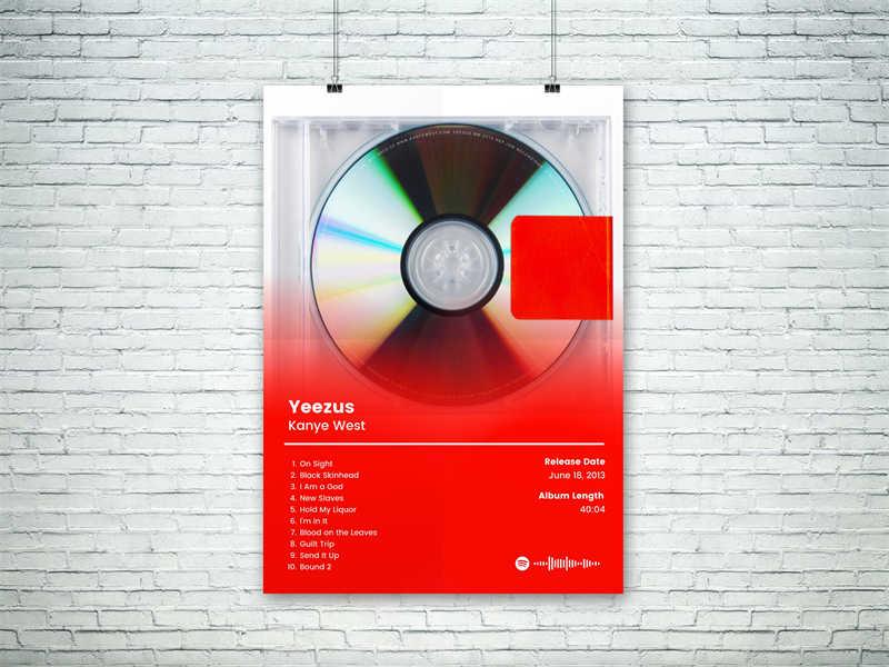 Kanye West Yeezus Album Poster - Aesthetic Wall Decor