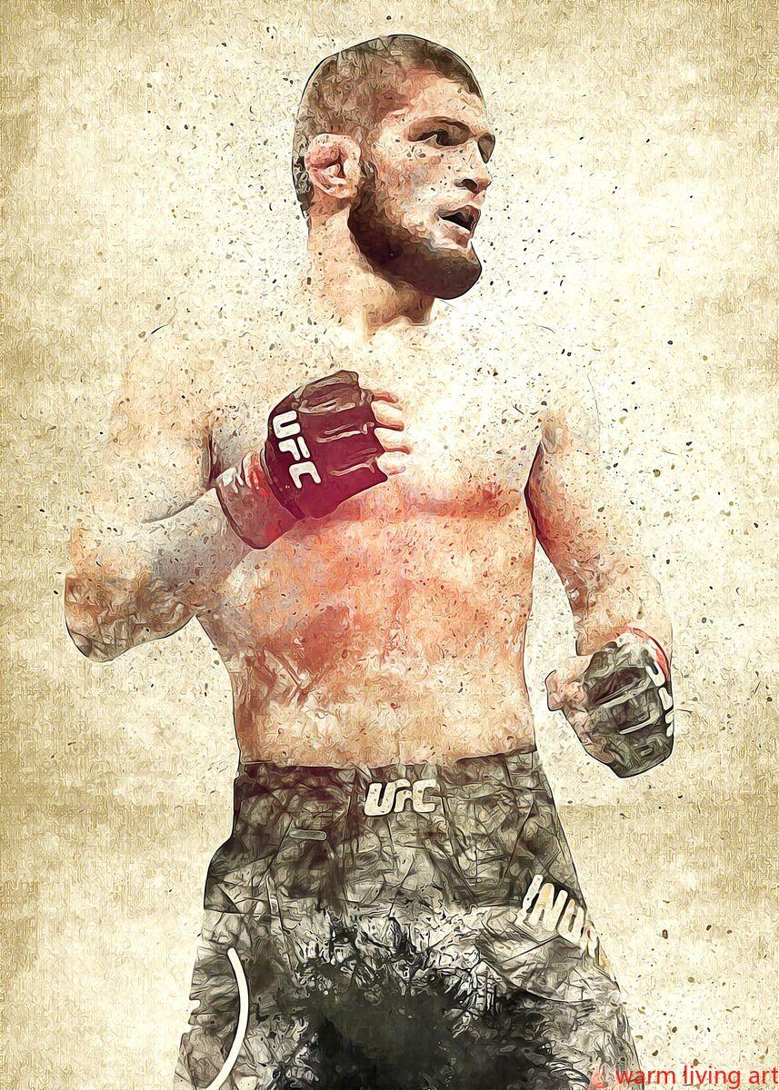 Khabib MMA UFC Wall Art Canvas Poster - Aesthetic Wall Decor