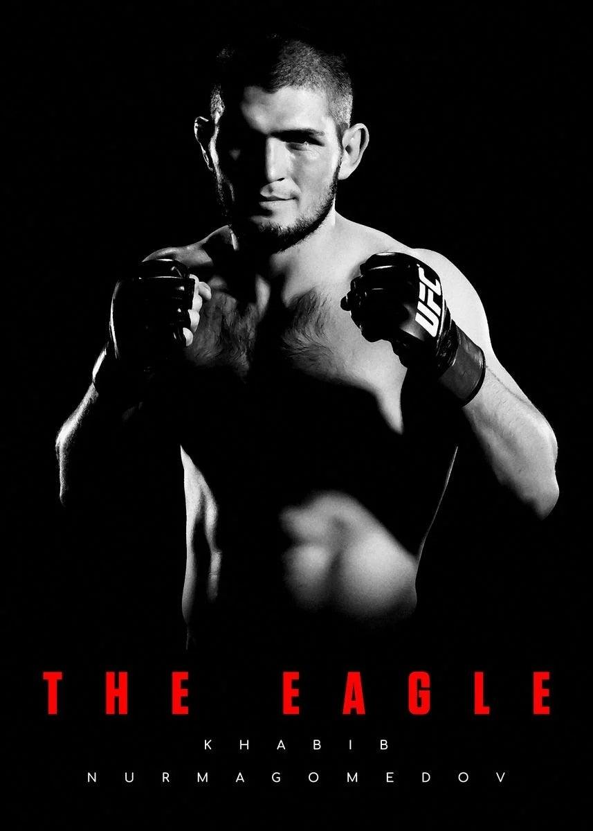 Khabib The Eagle UFC Sports Legends Poster - Aesthetic Wall Decor