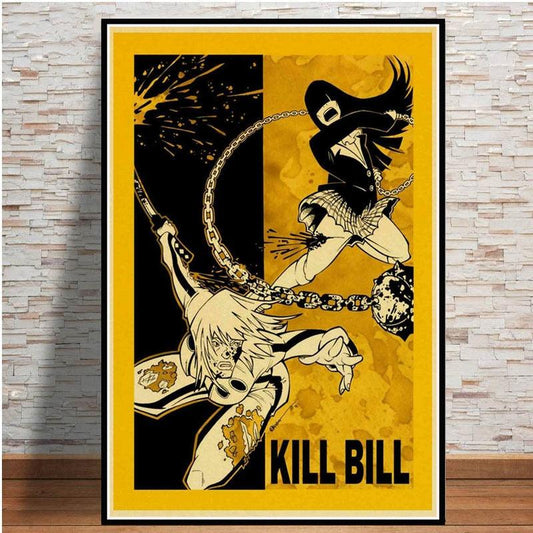 Kill Bill Anime Movie Poster - Aesthetic Wall Decor