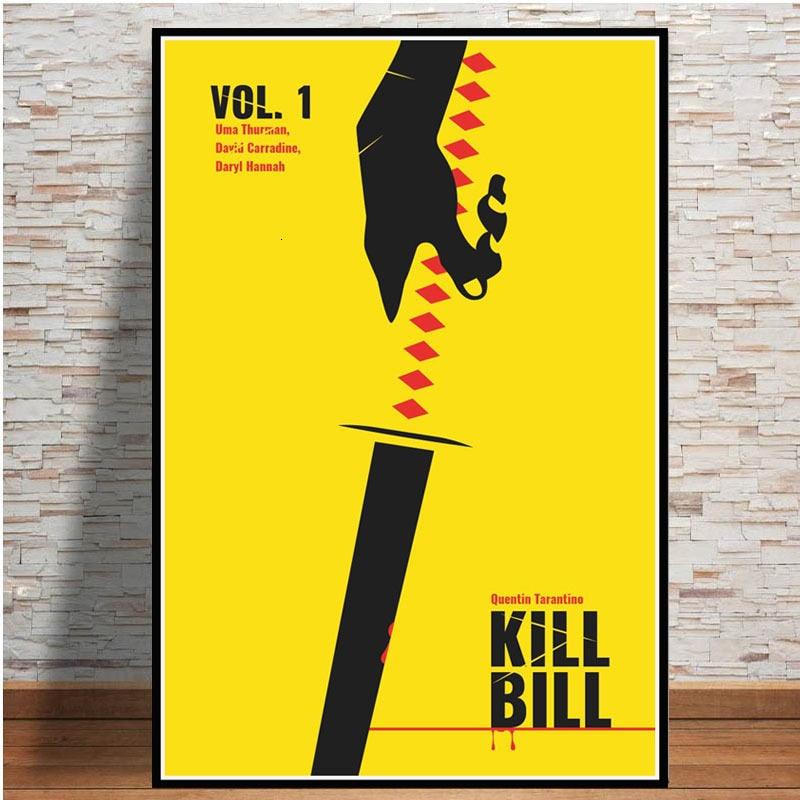 Kill Bill Movie Yellow Poster – Aesthetic Wall Decor