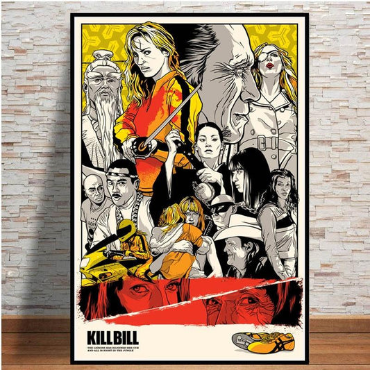 Kill Bill Painting Movie Poster - Aesthetic Wall Decor