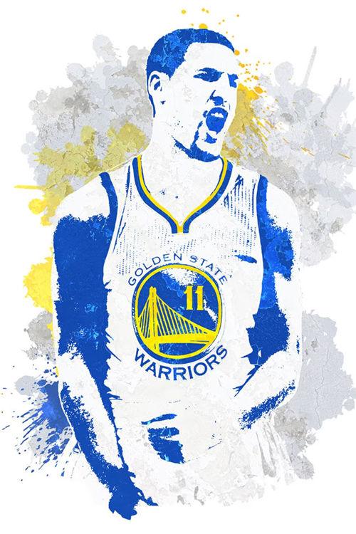 Klay Thompson Warriors Splash Painting NBA Wall Art Poster - Aesthetic Wall Decor