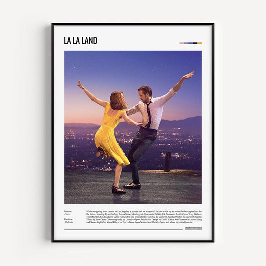 La La Land Ryan Gosling Emma Stone Polaroid Movie Wall Art Poster - Aesthetic Wall Decor