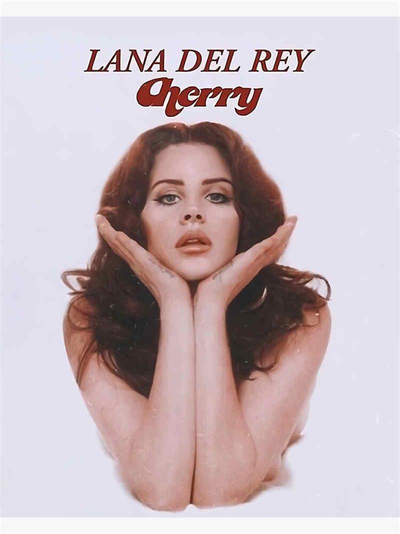 Lana Del Rey Cherry Album Poster - Aesthetic Wall Decor