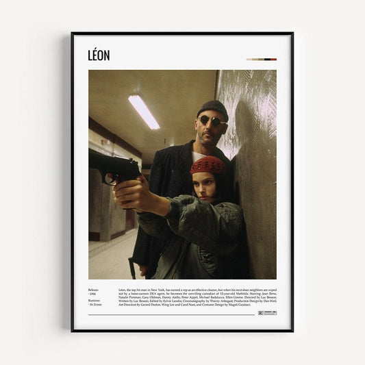 Leon Minimalist Movie Wall Art Poster - Aesthetic Wall Decor