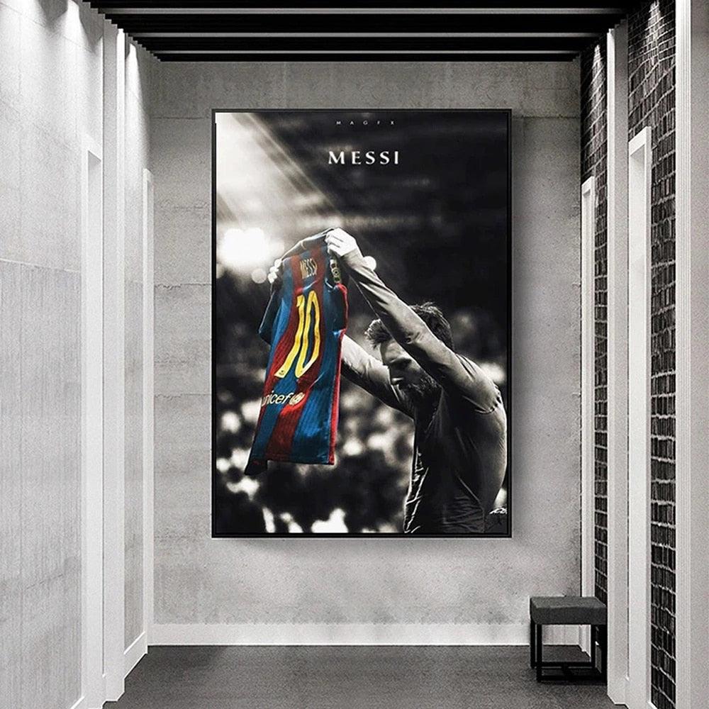 Poster - Lionel Messi jersey Poster Paper Print - Art & Paintings