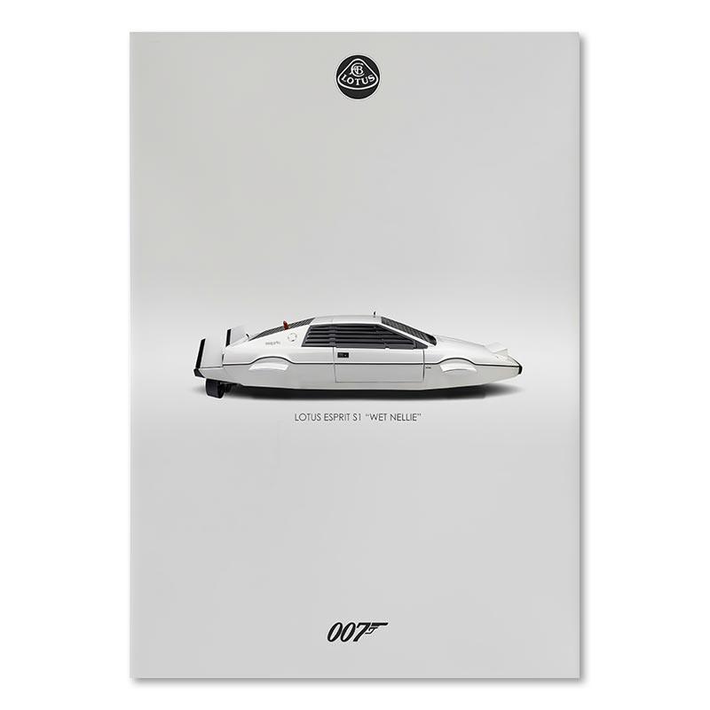 Lotus 007 James Bond Minimalist Poster – Aesthetic Wall Decor