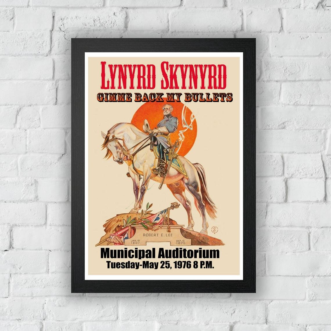 Lynyrd Skynyrd Gimme Back My Bullets Rock Band Concert Poster - Aesthetic Wall Decor