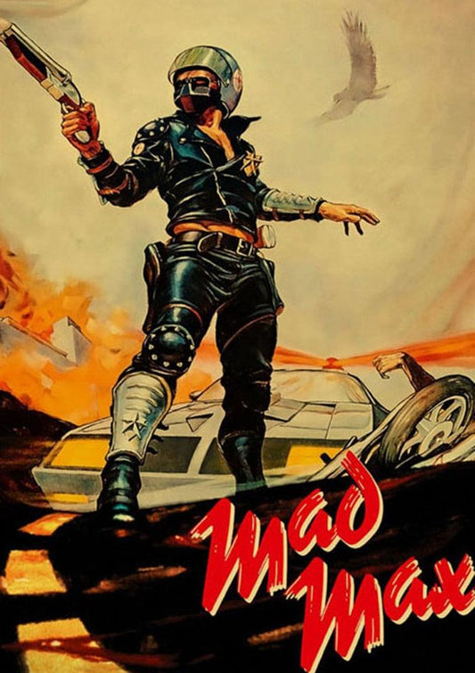 Mad Max Movie (1979) Classic Movie Poster - Aesthetic Wall Decor