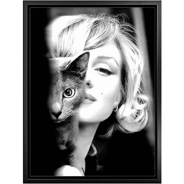 Marilyn Monroe Iconic Black and White Wall Art Print Posters - Aesthetic Wall Decor