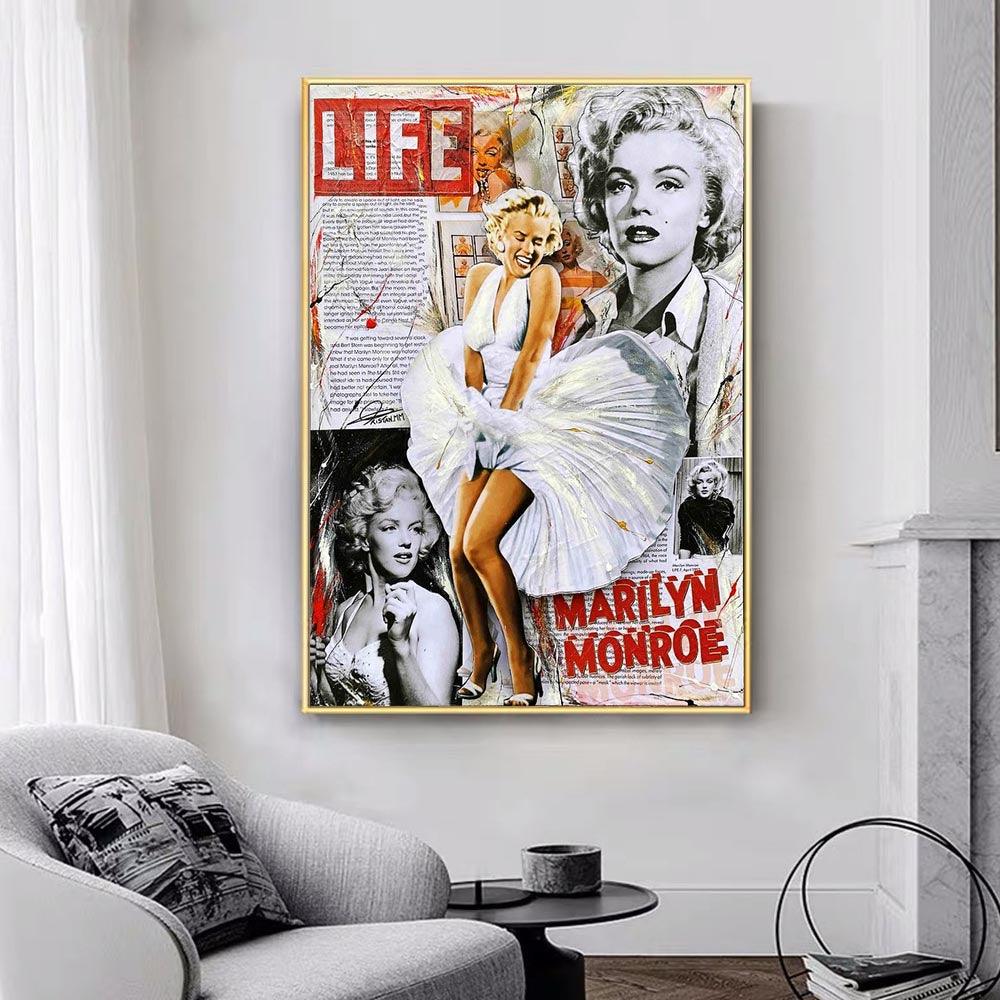 Marilyn Monroe Pop Art Poster - Aesthetic Wall Decor