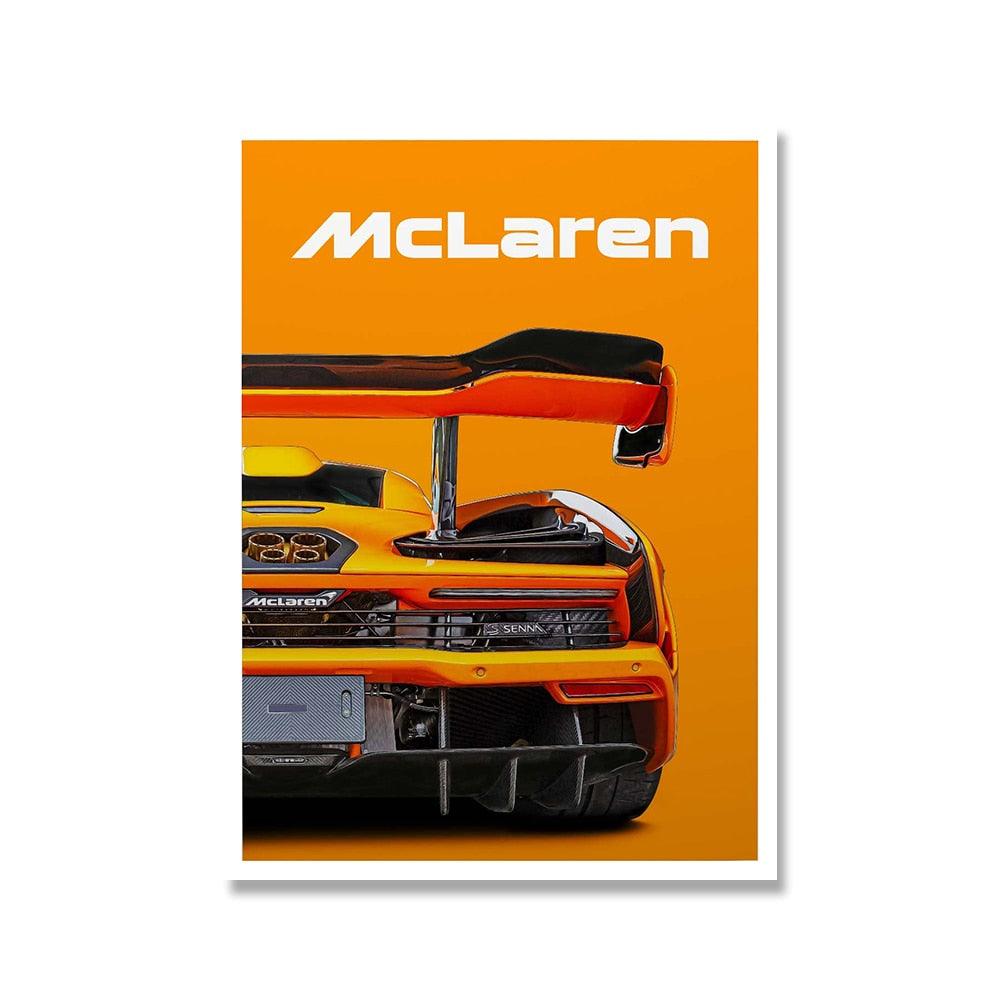 McLaren Sports Car Poster - Aesthetic Wall Decor