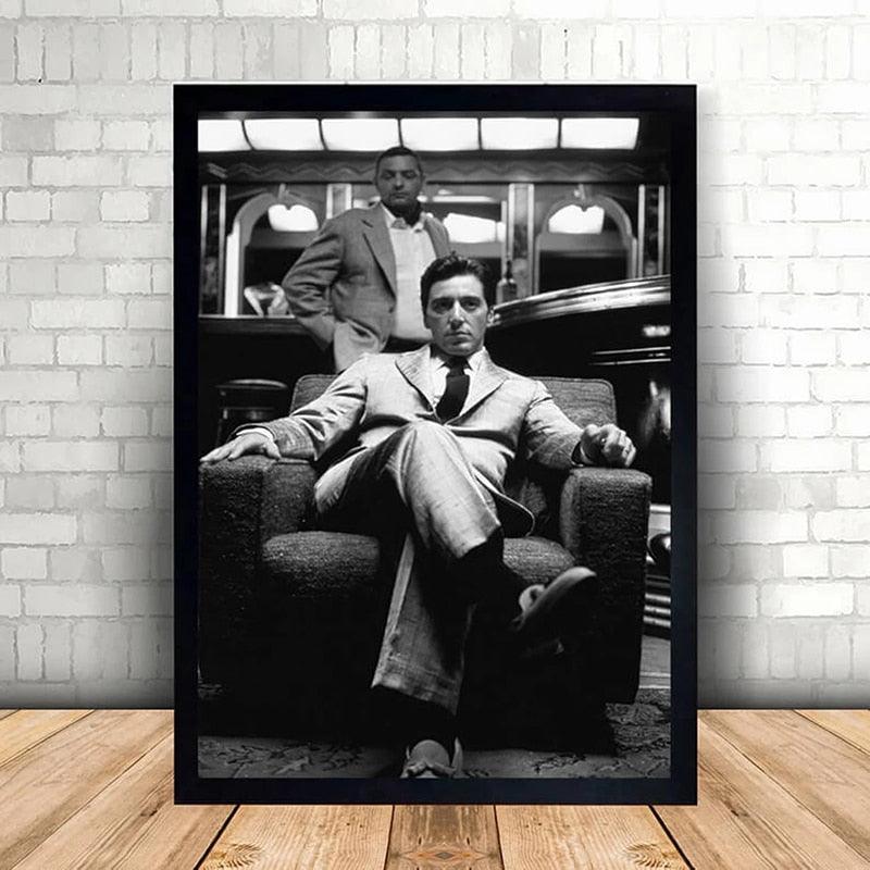 Michael Corleone Poster, Don Corleone Godfather Movie Poster - Aesthetic Wall Decor