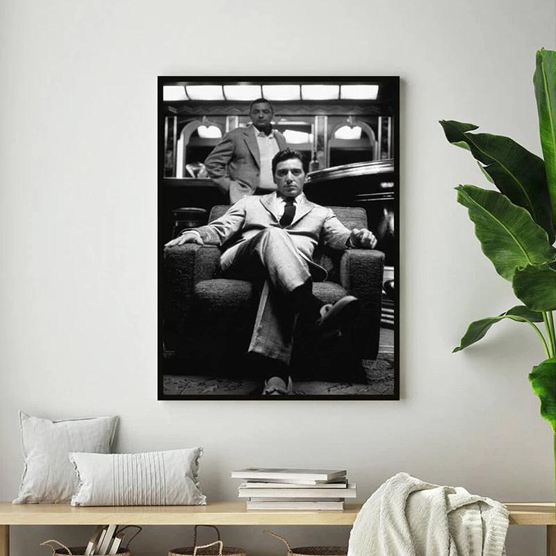 Michael Corleone Poster, Don Corleone Godfather Movie Poster - Aesthetic Wall Decor