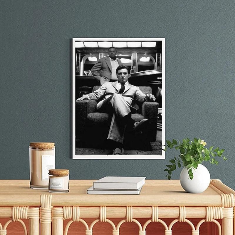 Michael Corleone Poster, Don Corleone Godfather Movie Poster - Aesthetic Wall Decor