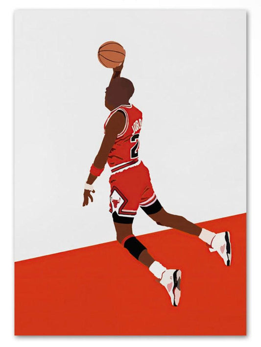 Michael Jordan Minimalist Wall Art Poster - Aesthetic Wall Decor