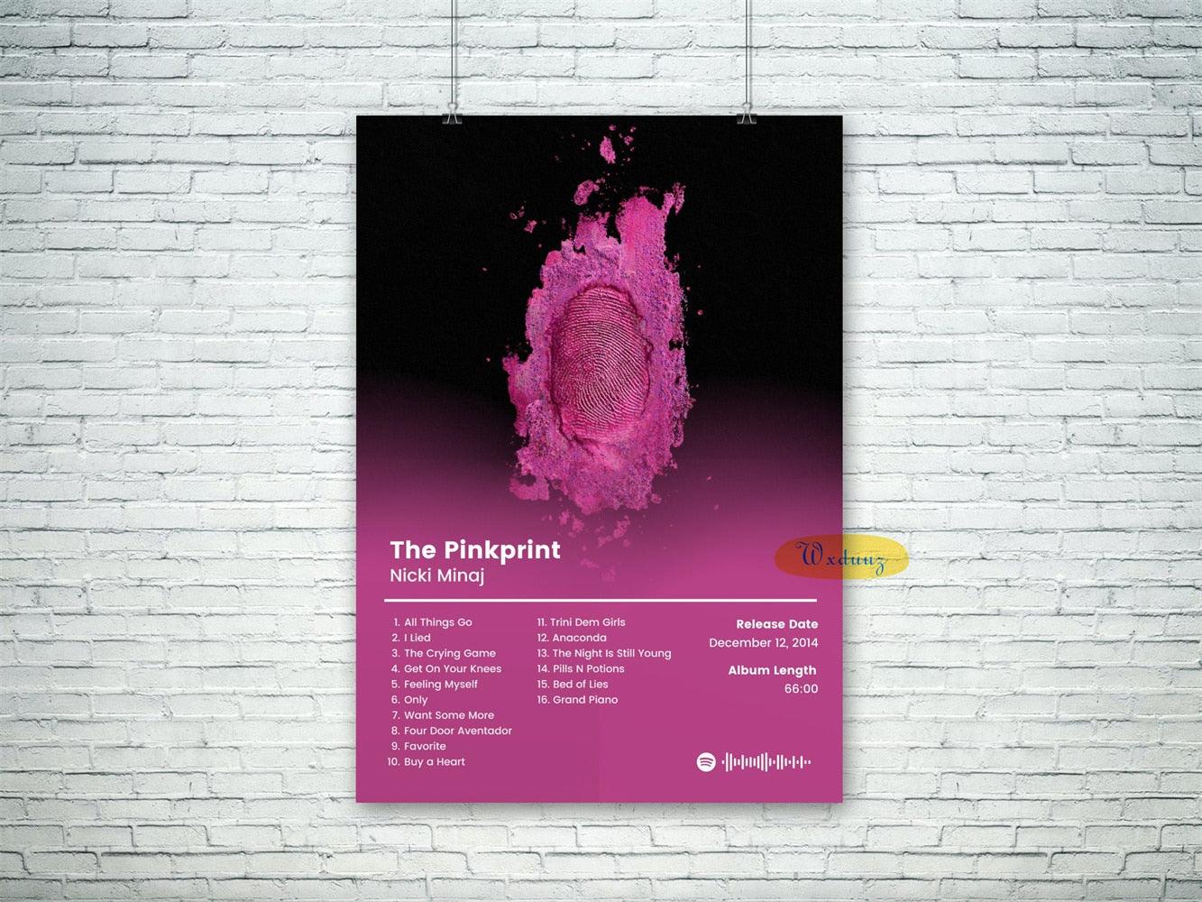 Nicki Minaj The Pinkprint Album Cover Poster - Aesthetic Wall Decor