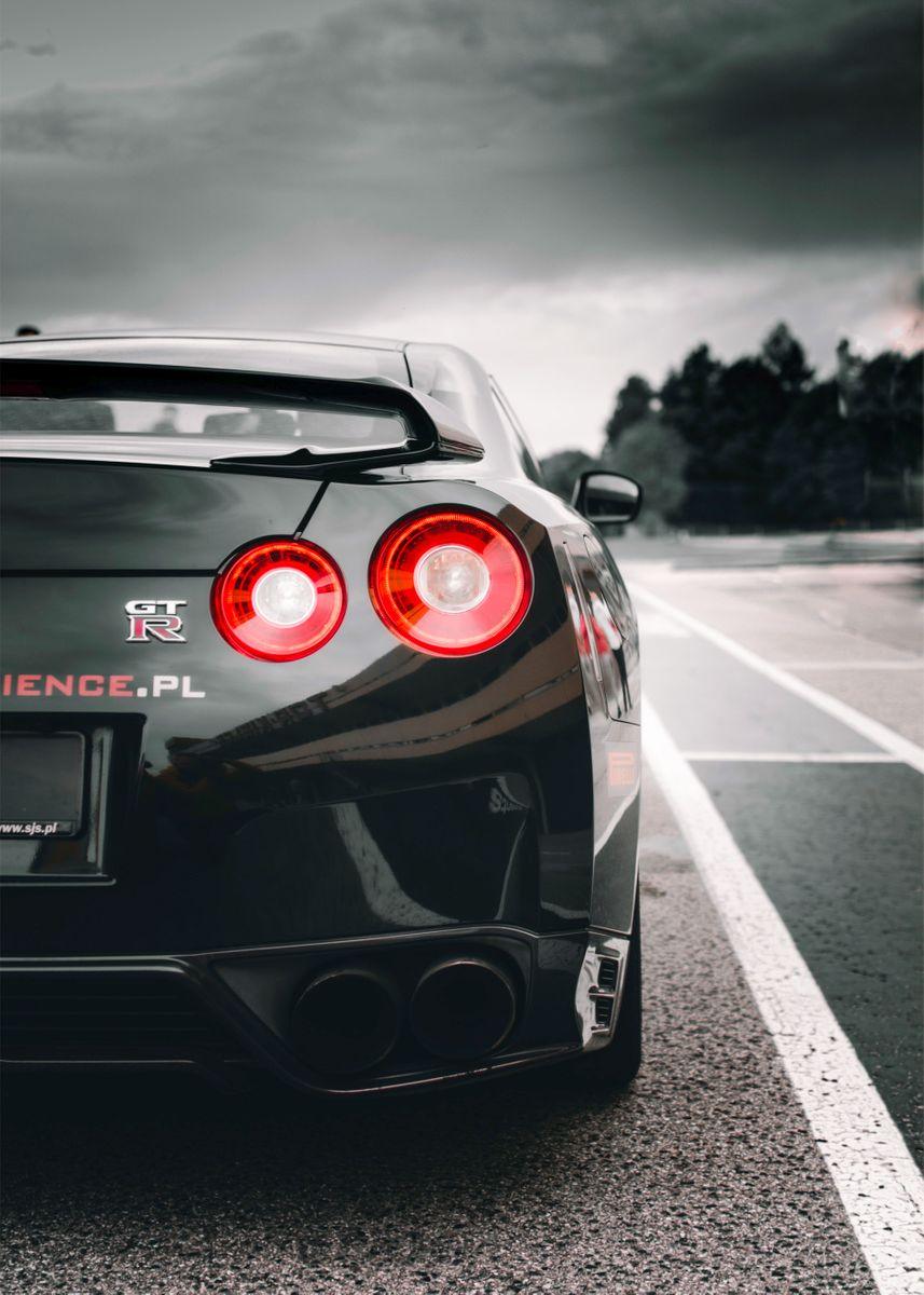 Nissan GTR Tail Light Performance Car Wall Art Poster - Aesthetic Wall Decor