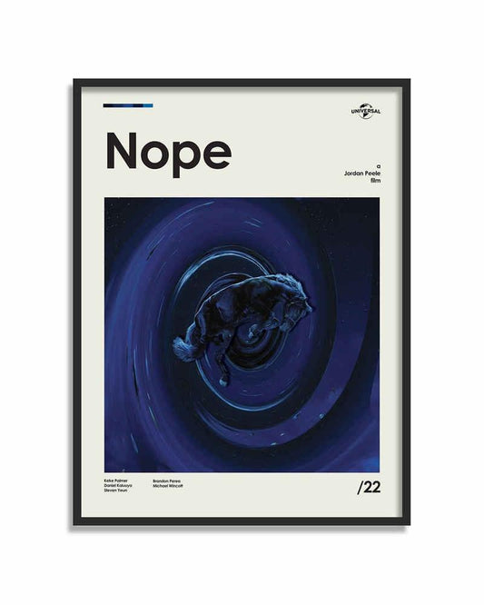 Nope Minimalist Movie Wall Art Poster - Aesthetic Wall Decor