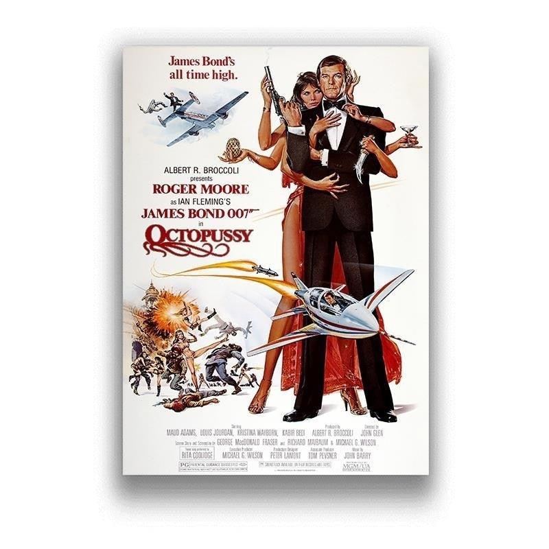 Octopussy 007 James Bond Classic Movie Poster - Aesthetic Wall Decor