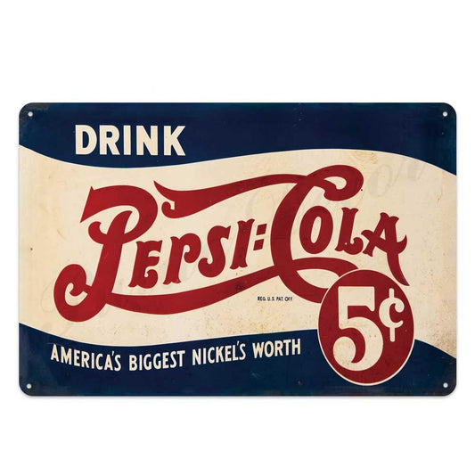 Pepsi Vintage Brand Wall Art Metal Signs - Aesthetic Wall Decor