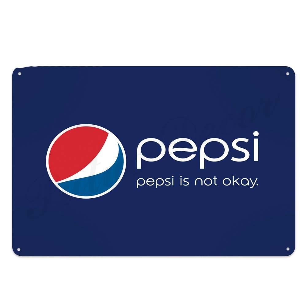 Pepsi Vintage Brand Wall Art Metal Signs - Aesthetic Wall Decor
