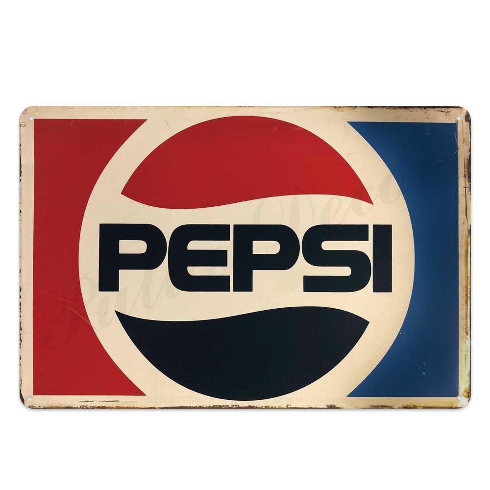 Pepsi Vintage Brand Wall Art Metal Signs - Aesthetic Wall Decor
