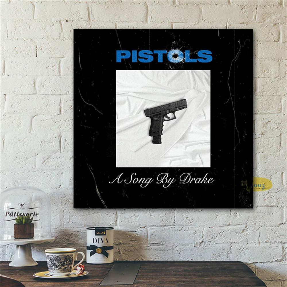 Pistols A Song By Drake Music Album Cover Wall Art Poster - Aesthetic Wall Decor