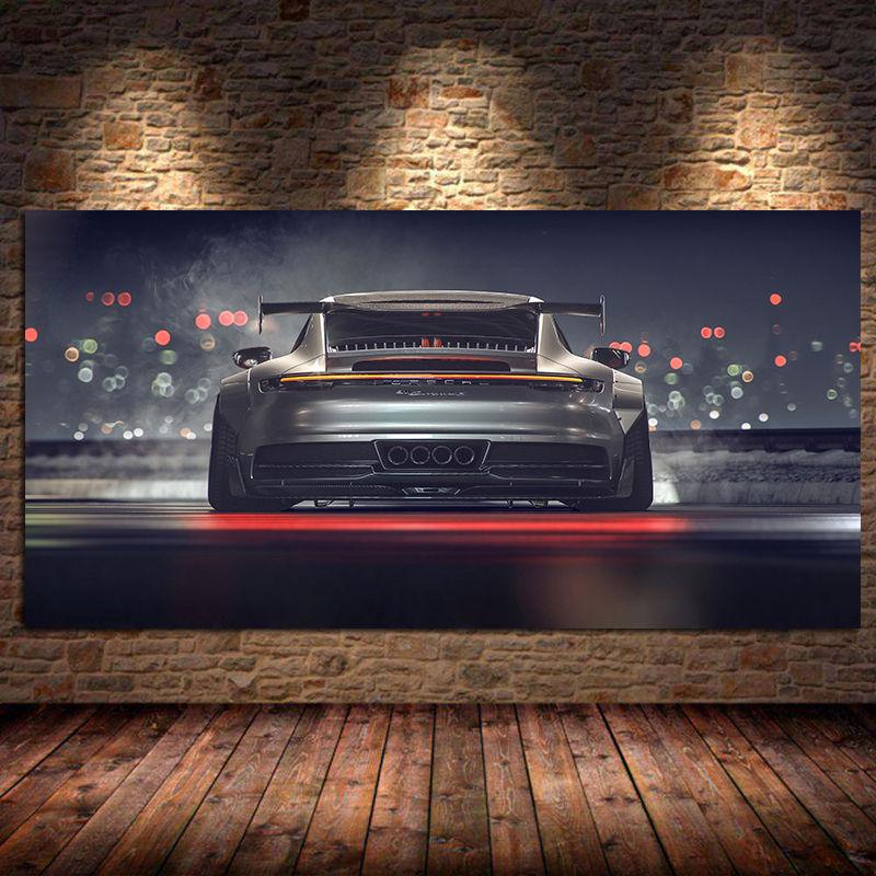 Porsche 911 GT Car Poster - Aesthetic Wall Decor