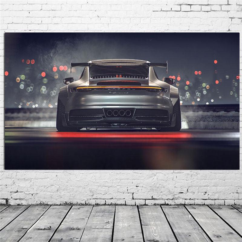 Porsche 911 GT Car Poster - Aesthetic Wall Decor