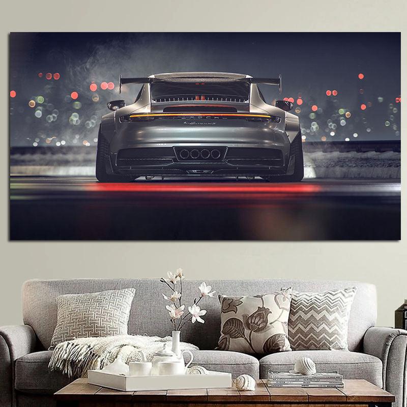 Porsche 911 GT Car Poster - Aesthetic Wall Decor