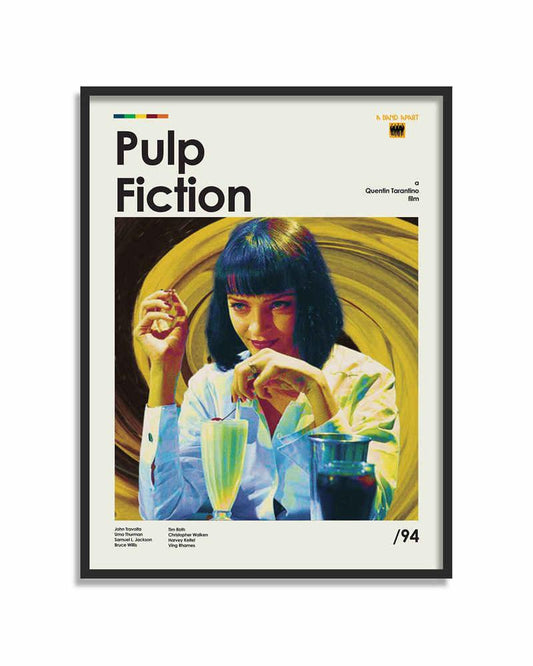 Pulp Fiction Mia Minimalist Movie Wall Art Poster - Aesthetic Wall Decor