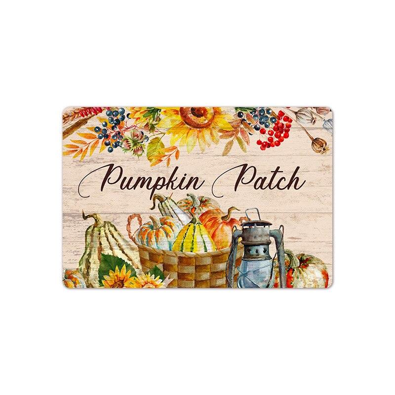 Pumpkin Patch Vintage Autumn Wall Art Metal Sign - Aesthetic Wall Decor