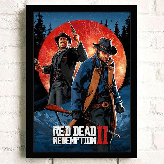 Red Dead Redemption 2 Morgan and Dutch Wall Art Poster - Aesthetic Wall Decor