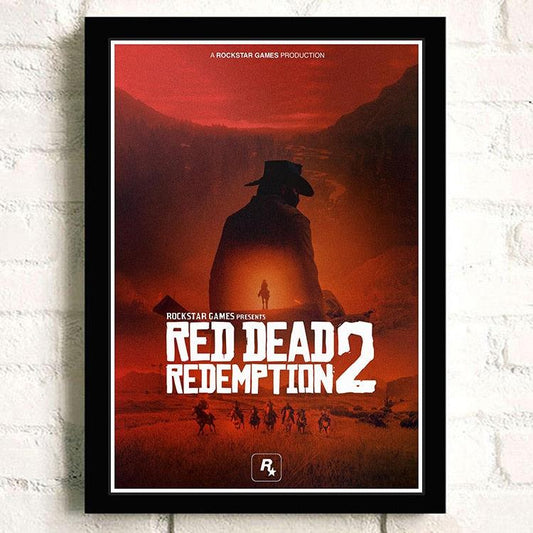 Red Dead Redemption II Arthur Morgan RDR2 Unique Video Game Wall Art Poster - Aesthetic Wall Decor