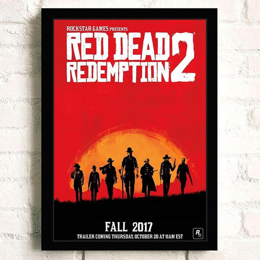 Red Dead Redemption II Gang RDR2 Video Game Wall Art Poster - Aesthetic Wall Decor