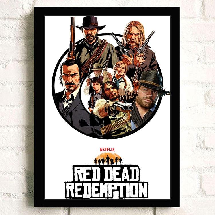 Red Dead Redemption II Netflix Wall Art Poster - Aesthetic Wall Decor