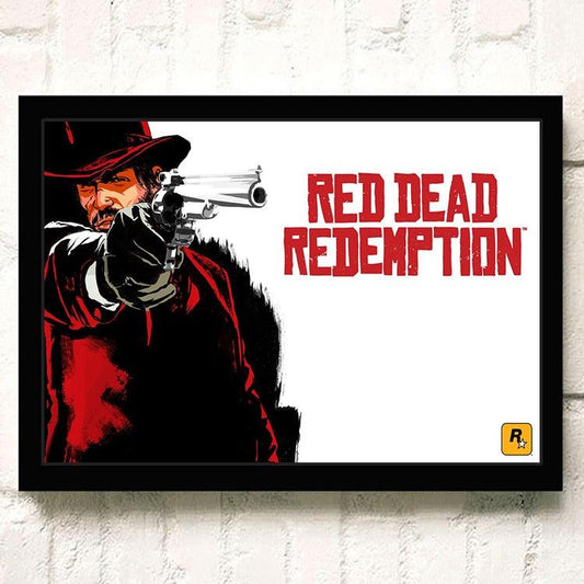 Red Dead Redemption John Marston Classic Video Game Wall Art Poster - Aesthetic Wall Decor