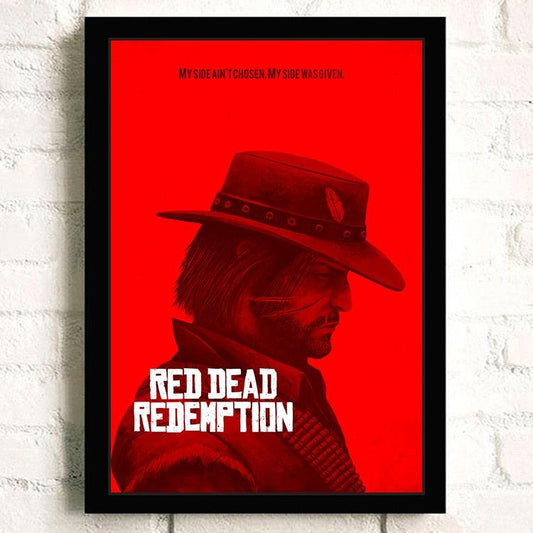 Red Dead Redemption RDR John Marston Video Game Wall Art Poster - Aesthetic Wall Decor