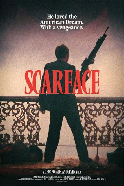 Scarface American Dream Vengeance Movie Poster - Aesthetic Wall Decor