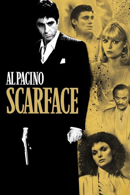 Scarface Black Gold Movie Poster - Aesthetic Wall Decor