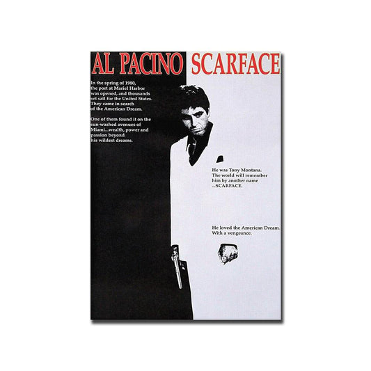 Scarface Original Classic Wall Art Movie Poster - Aesthetic Wall Decor